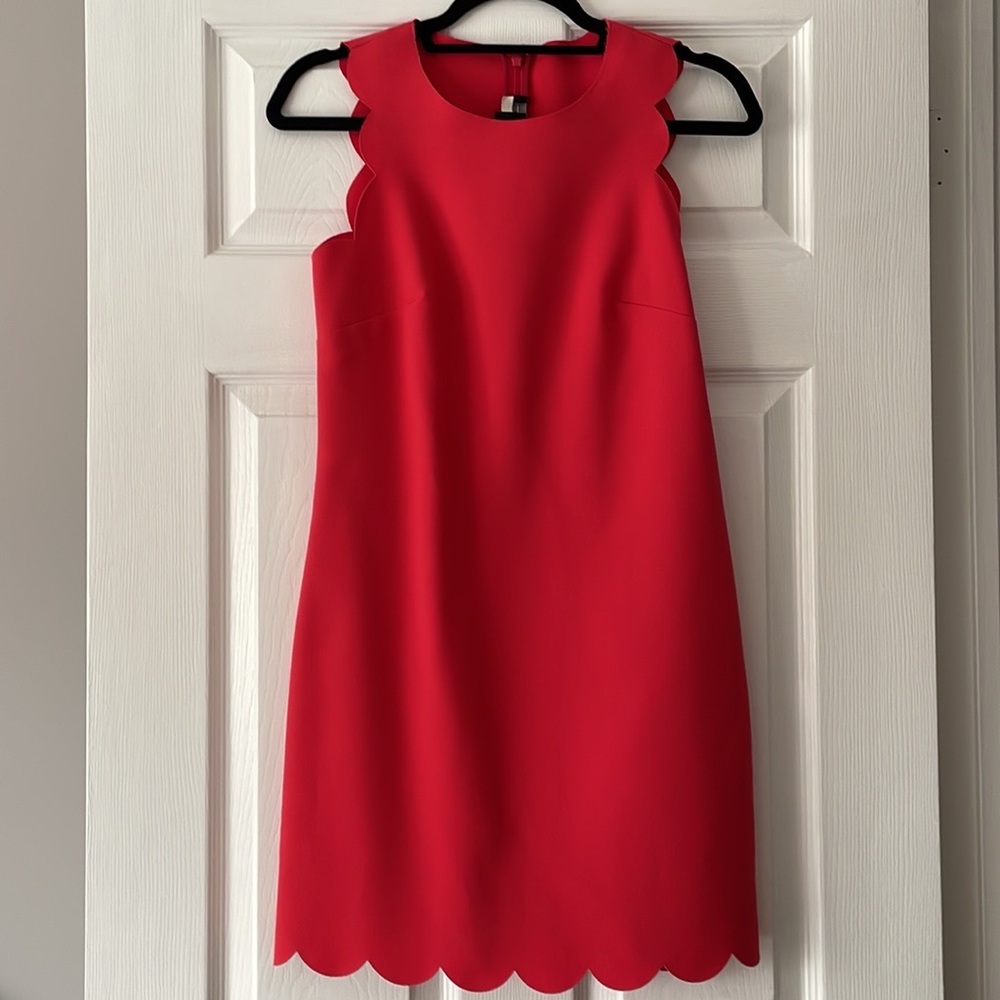 Scalloped Shift Dress